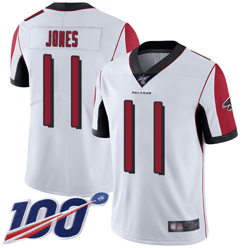 Atlanta Falcons Limited White Men Julio Jones Road Jersey NFL Football #11 100th Season Vapor Untouchable->youth nfl jersey->Youth Jersey
